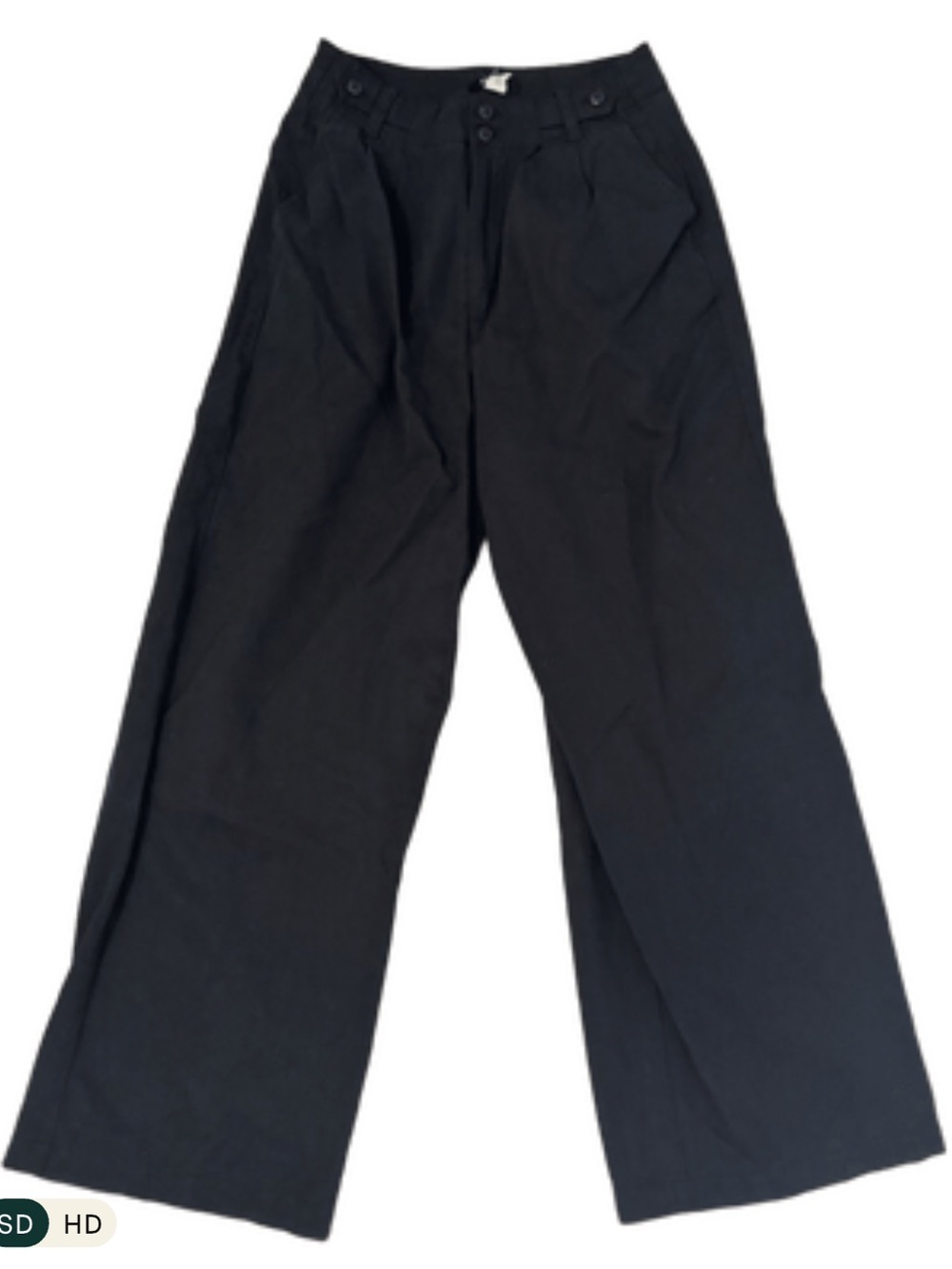 Madewell Wide Leg Trouser in Black
